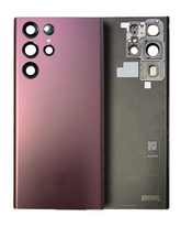 Replacement Back Cover Glass With Camera Lens Compatible Samsung Galaxy S22 Ultra (Service Pack) (Bora Purple)