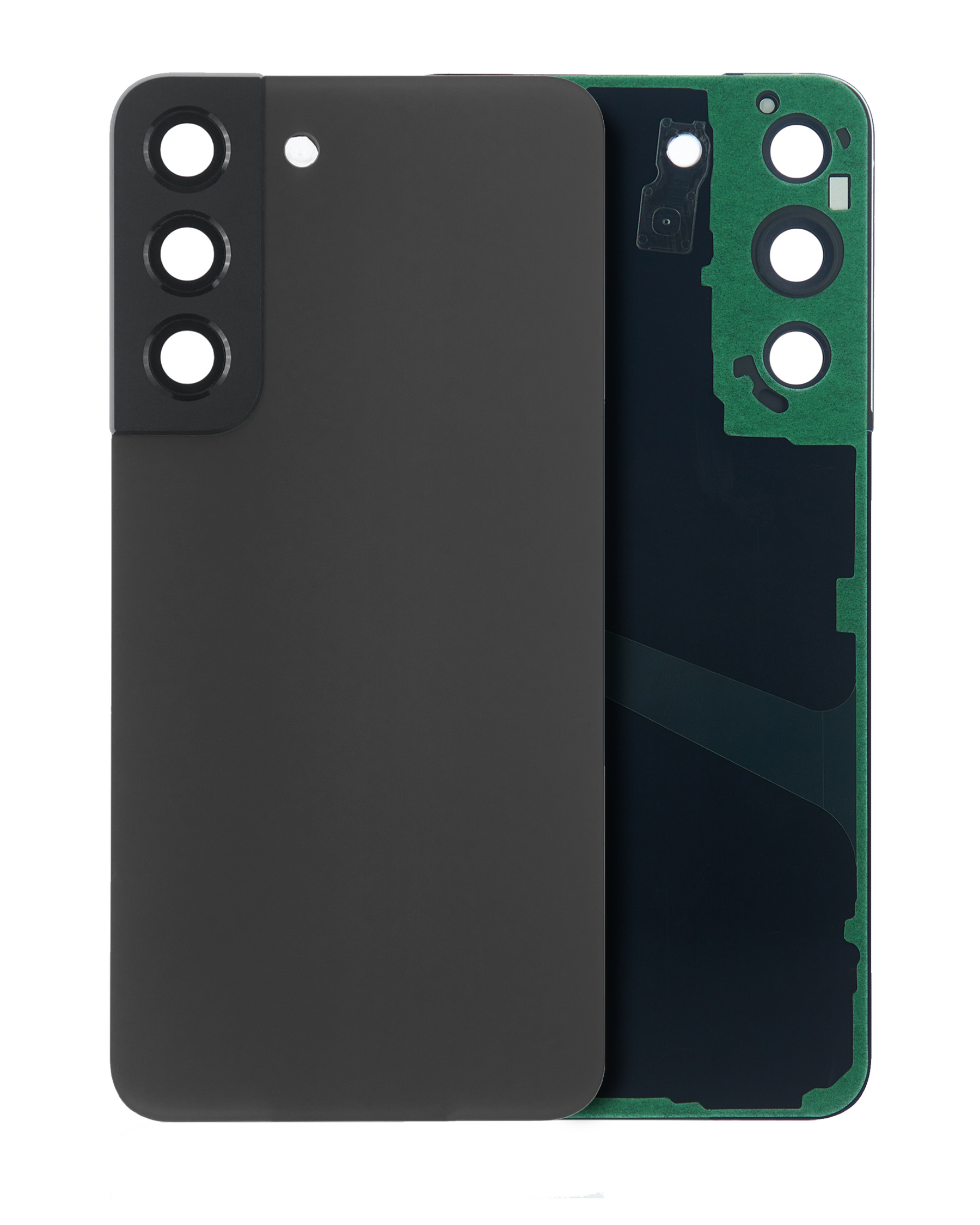 Back Cover Glass With Camera Lens Compatible For Samsung Galaxy S22 Plus Replacement(Service Pack) (Graphite)