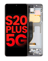 OLED Assembly With Frame Compatible For Samsung Galaxy S20 Plus 5G Replacement (Vemake) (Cosmic Gray)