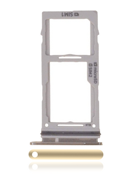 Replacement Dual Sim Card Tray Compatible For Samsung Galaxy S10 / S10 Plus / S10E (Canary Yellow)