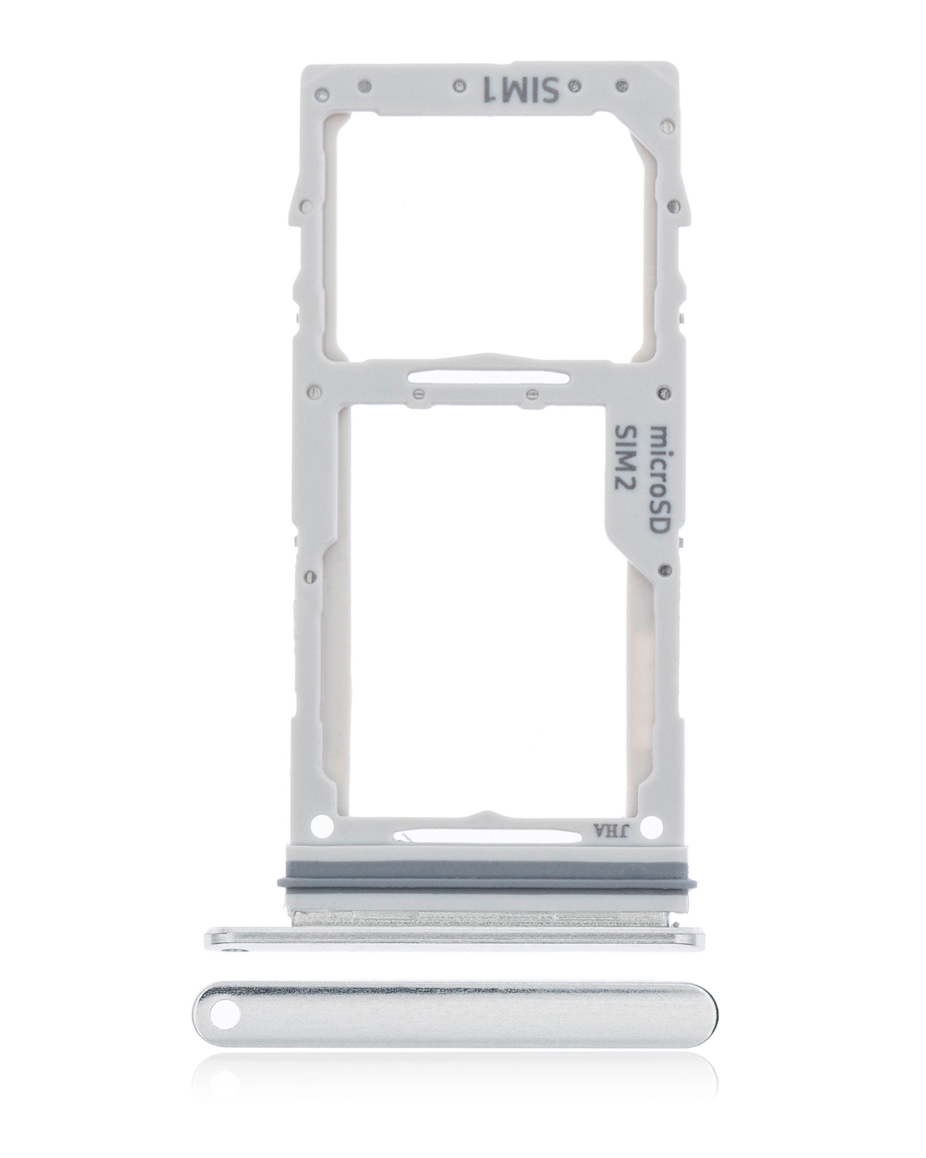 Dual Sim Card Tray Compatible For Samsung Galaxy S10 Lite Replacement by Macfactory.Store(Prism White)