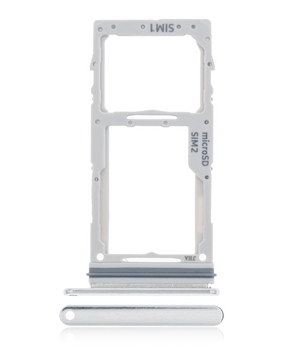 Dual Sim Card Tray Compatible For Samsung Galaxy S10 Lite Replacement by Macfactory.Store(Prism White)