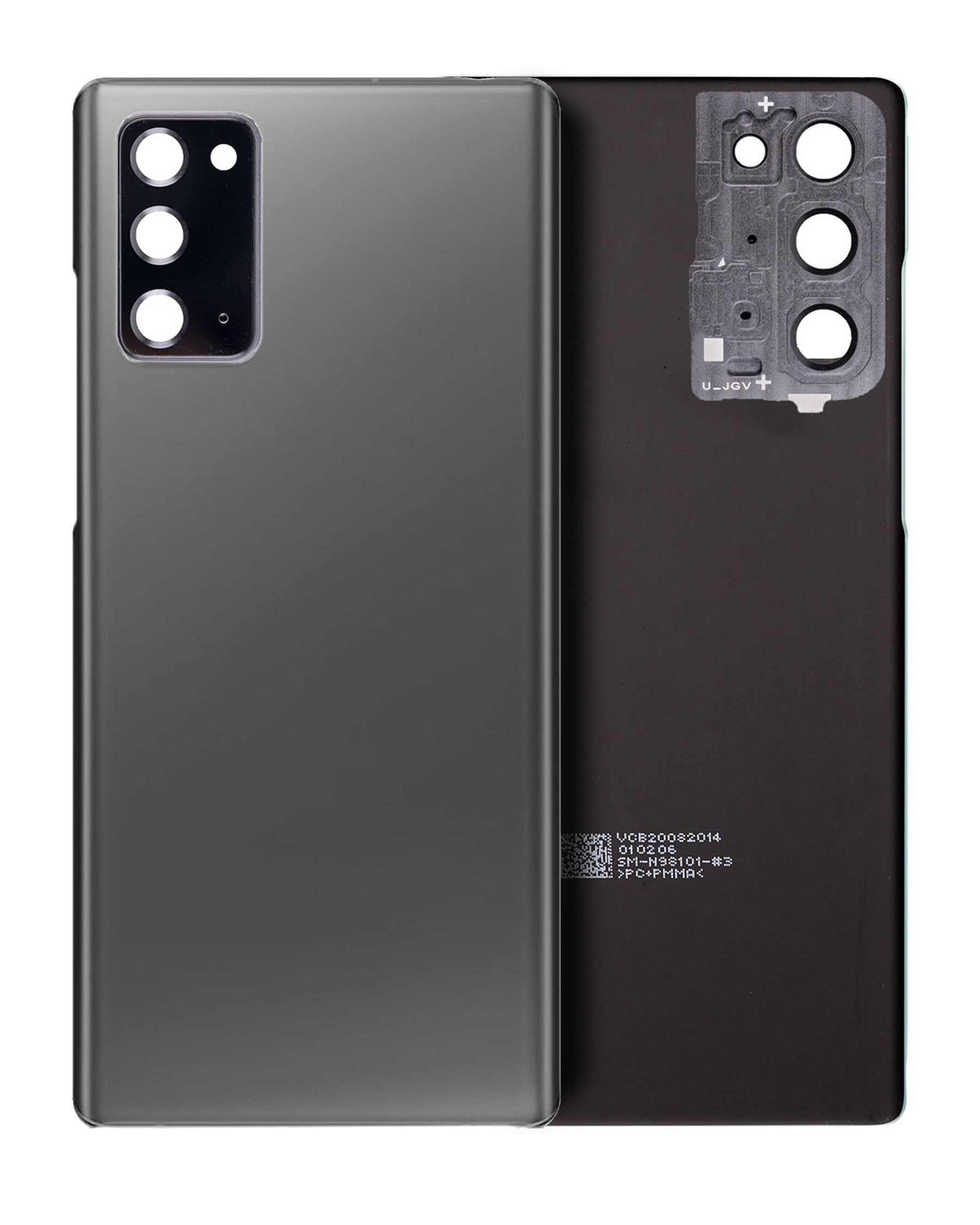 Back Cover Glass With Camera Lens Compatible For Samsung Galaxy Note 20 5G Replacement(No Logo) (Vemake) (Mystic Gray)