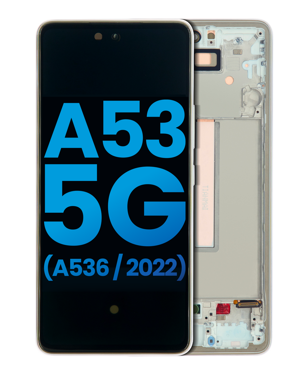 Replacement LCD Assembly With Frame Compatible For Samsung Galaxy A53 5G (A536 / 2022) (Without Finger Print Sensor) (Aftermarket: Incell) (White)