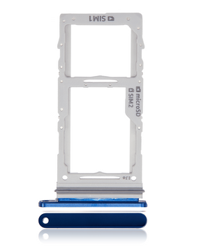 Replacement Dual Sim Card Tray Compatible For Samsung Galaxy Note 10 Plus / 5G (Aura Blue)