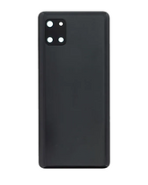 Replacement Back Cover Glass With Camera Lens Compatible For Samsung Galaxy Note 10 Lite (Service Pack) (Aura Black)