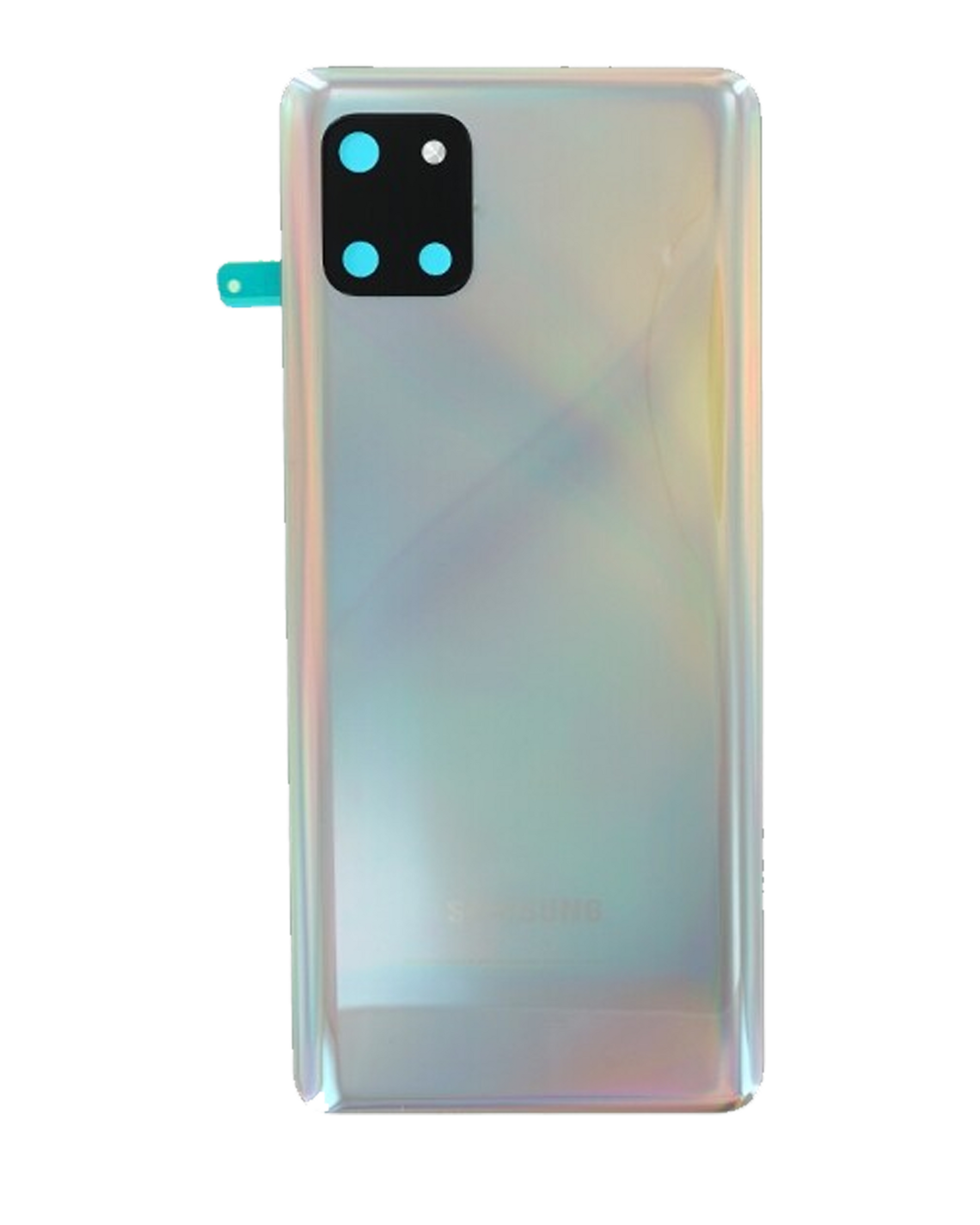 Replacement Back Cover Glass With Camera Lens Compatible For Samsung Galaxy Note 10 Lite (Service Pack) (Aura Glow)
