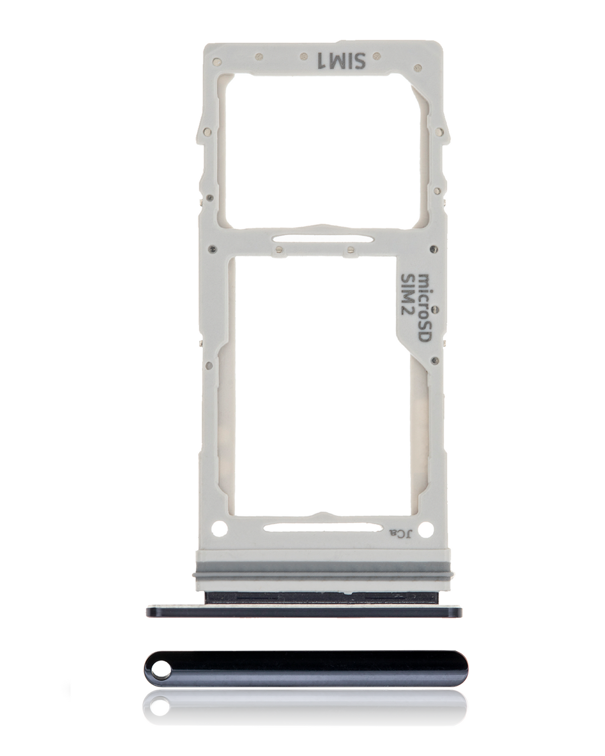 Replacement Dual Sim Card Tray Compatible For Samsung Galaxy Note 10 Lite (Aura Black)