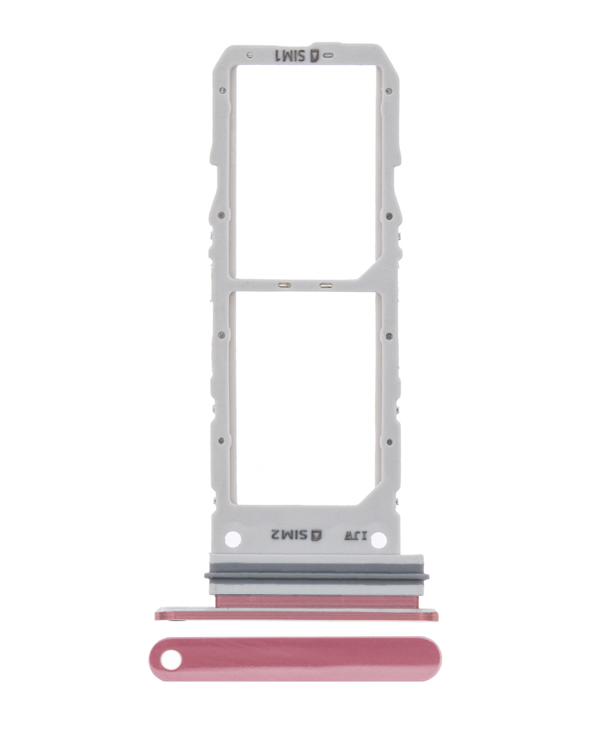 Dual Sim Card Tray Compatible For Samsung Galaxy Note 10 Replacement (Aura Pink)