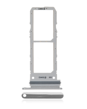 Dual Sim Card Tray Compatible For Samsung Galaxy Note 10 Replacement  (Aura Glow / Silver)