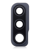 Back Camera Glass Lens And Cover Bezel Compatible For Samsung Galaxy A50S (A507 / 2019) (Prism Crush Black)