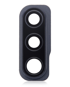 Back Camera Glass Lens And Cover Bezel Compatible For Samsung Galaxy A50S (A507 / 2019) (Prism Crush Black)
