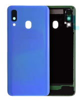 Back Cover Glass With Camera Lens Compatible For Samsung Galaxy A40 (A405 / 2019) (Service Pack) (Blue)
