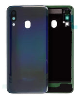 Back Cover Glass With Camera Lens Compatible For Samsung Galaxy A40 (A405 /2019) (Service Pack) (Black)