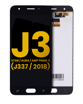 LCD Assembly Without Frame Compatible For Samsung Galaxy J3 Star / Aura / Amp Prime 3 (J337 / 2018) (Refurbished) (Black)