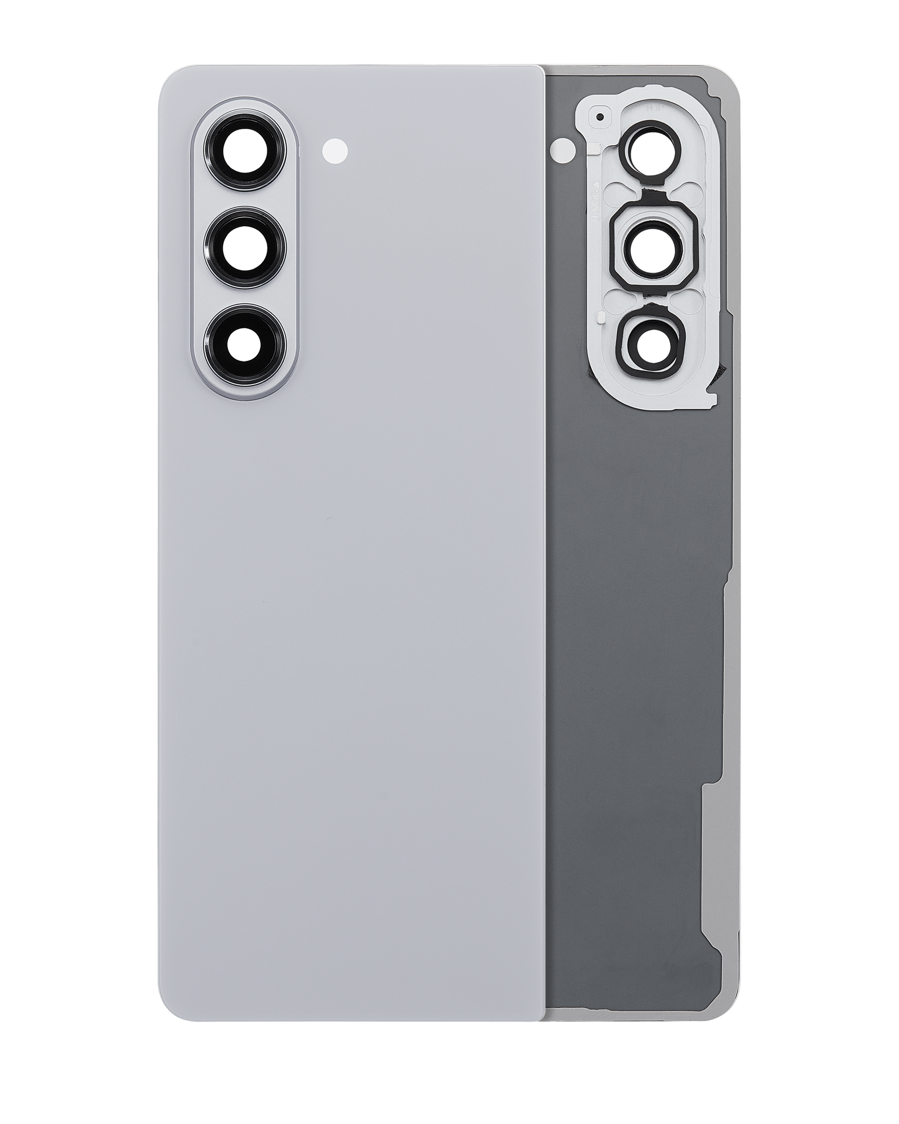 Replacement Back Cover Glass With Camera Lens Compatible For Samsung Galaxy Z Fold 5 (Service Pack) (Gray)