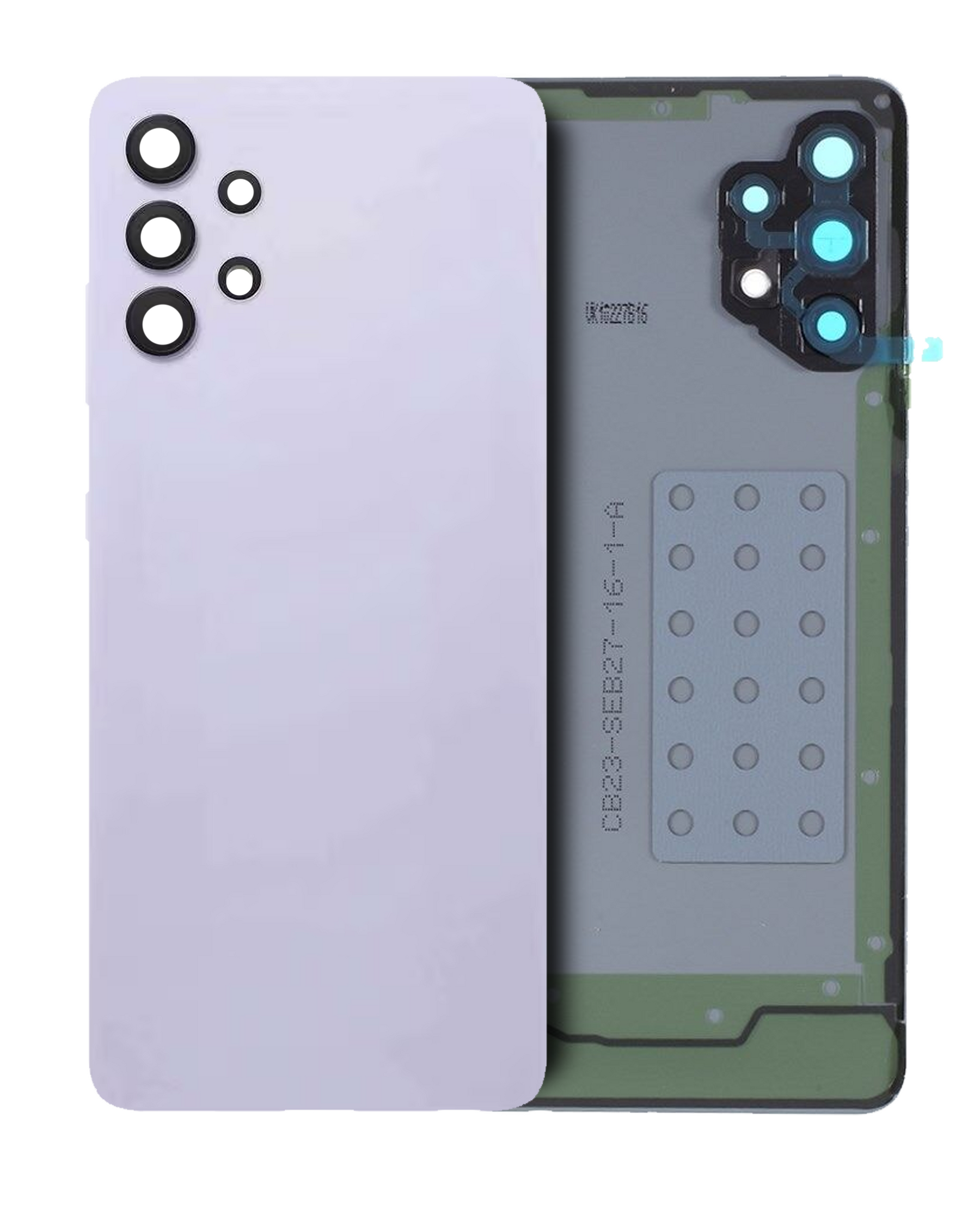 Back Cover Glass With Camera Lens Compatible For Samsung Galaxy A32 4G (A325 / 2021) (Service Pack) (Awesome Violet)