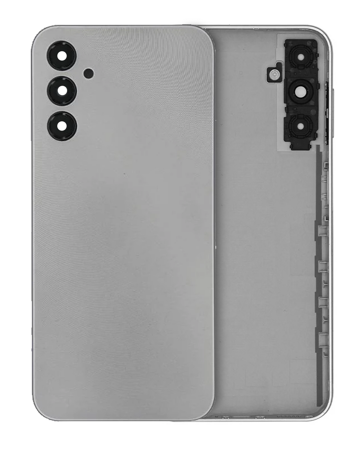 Back Cover Glass With Camera Lens Compatible For Samsung Galaxy A14 4G (A145 / 2023) (Service Pack) (Silver)