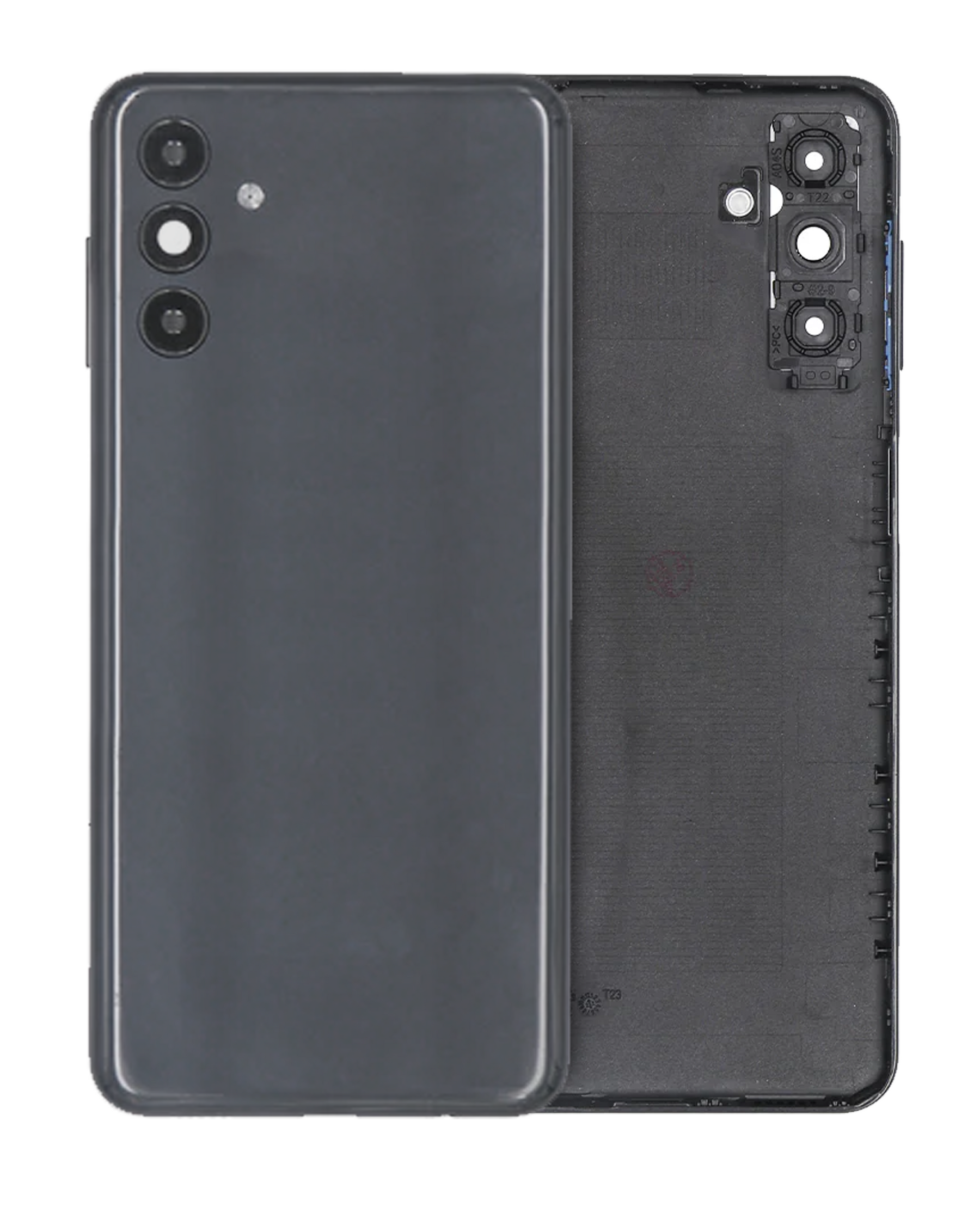 Back Cover Glass With Camera Lens Compatible For Samsung Galaxy A04s (A047 / 2022) (Service Pack) (Black)