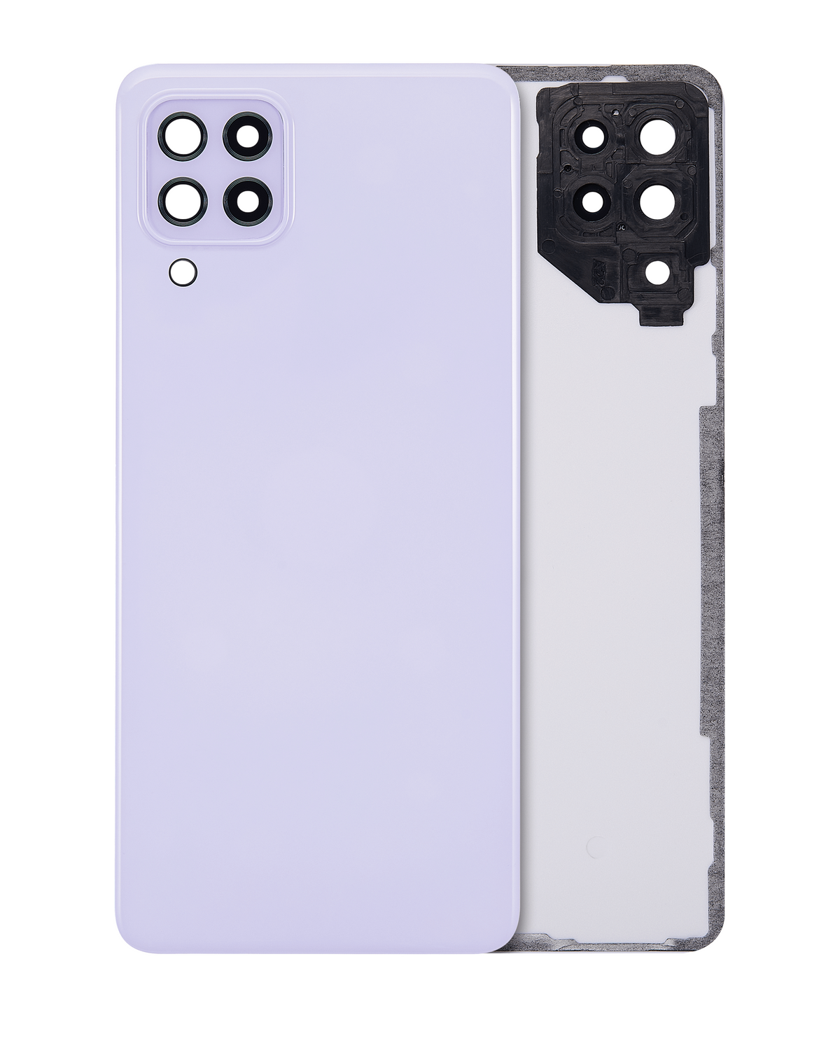 Back Cover Glass With Camera Lens Compatible For Samsung Galaxy A22 4G (A225 / 2021) (Service Pack) (Violet)