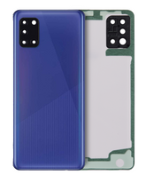 Back Cover Glass With Camera Lens Compatible For Samsung Galaxy A31 (A315 / 2020) (Service Pack) (Blue)