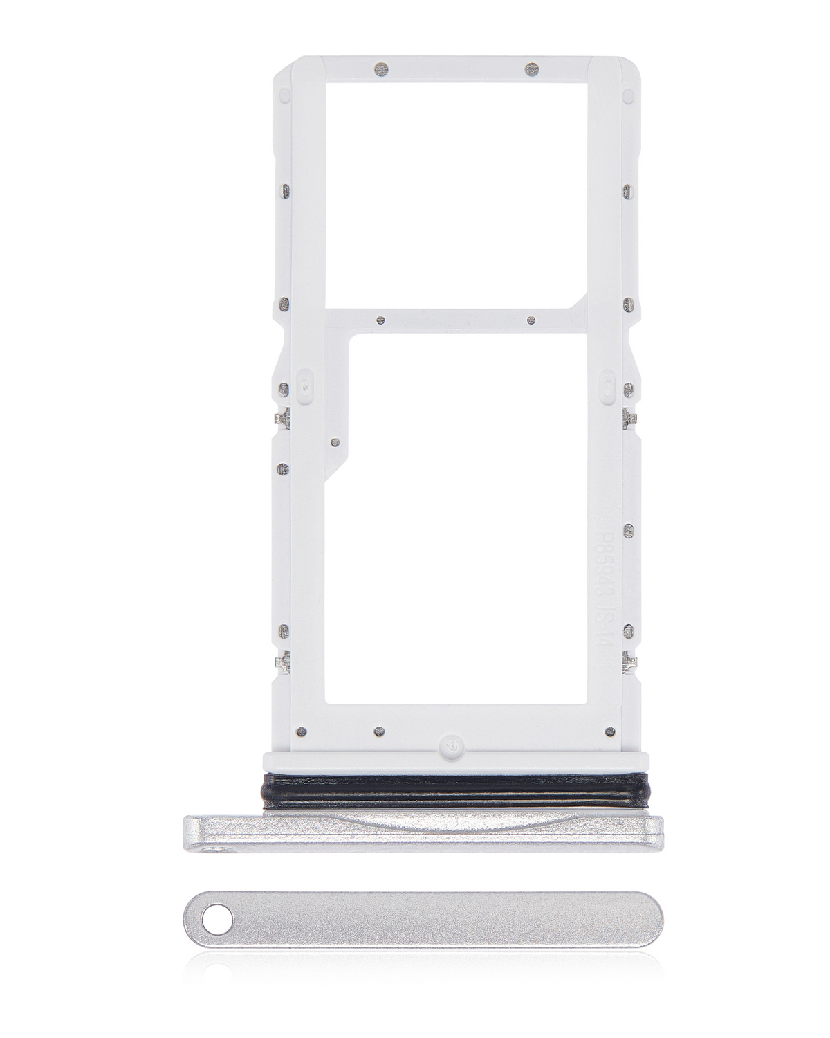 Sim Card Tray Replacement  Compatible For Samsung Galaxy Tab A7 10.4" (T505 / 2020) (Silver)