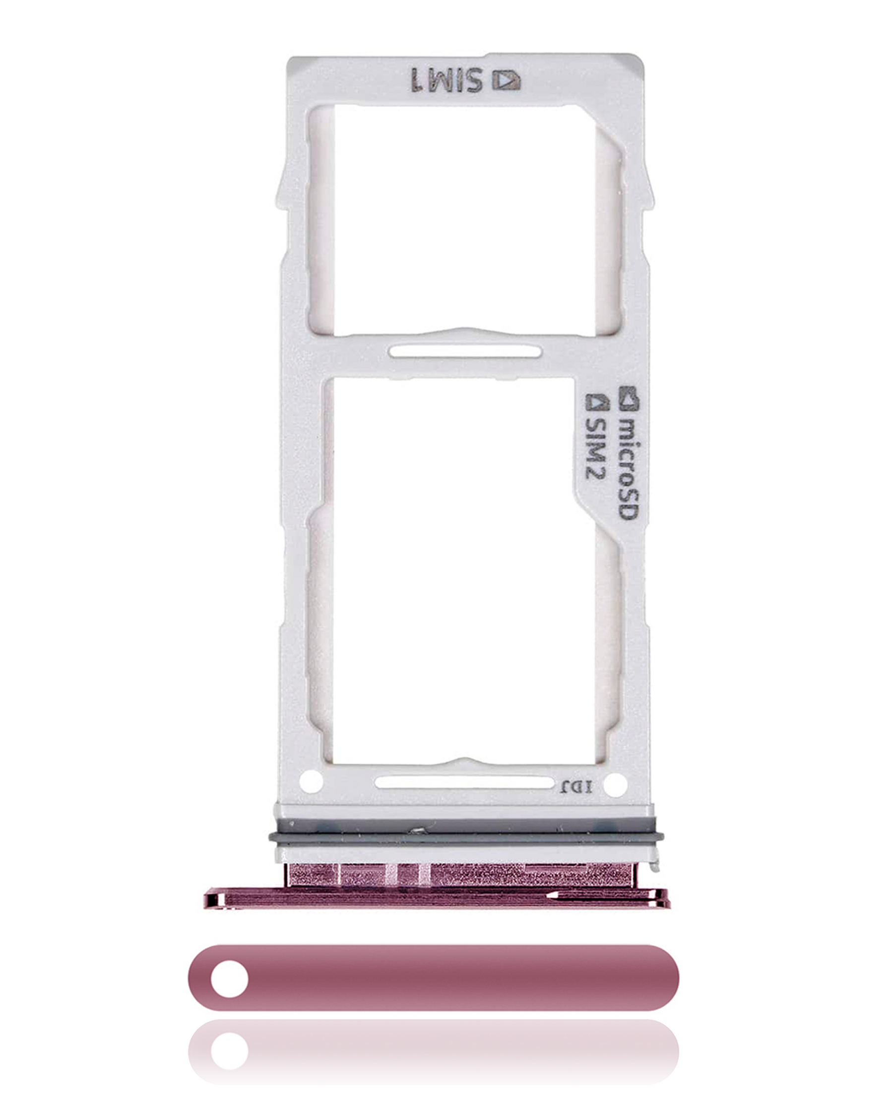 Dual Sim Card Tray Compatible For Samsung Galaxy S10 / S10 Plus / S10E Replacement by Macfactory.Store(Flamingo Pink)