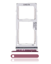 Dual Sim Card Tray Replacement  Compatible For Samsung Galaxy S10 / S10 Plus / S10E (Flamingo Pink)