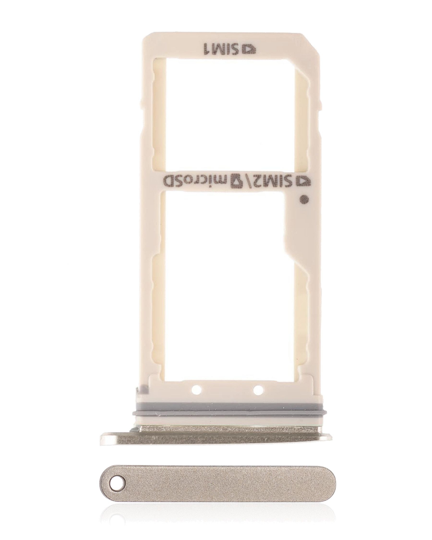 Dual Sim Card Tray Compatible For Samsung Galaxy S7 Replacement  (Gold Platinum)