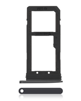 Single Sim Card Tray Compatible For Samsung Galaxy S7 Replacement (Black Onyx)