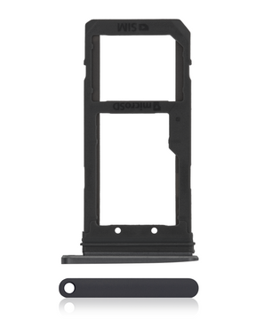 Single Sim Card Tray Compatible For Samsung Galaxy S7 Replacement (Black Onyx)