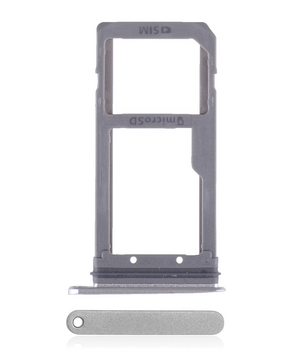 Single Sim Card Tray Replacement Compatible For Samsung Galaxy S7 (Silver)