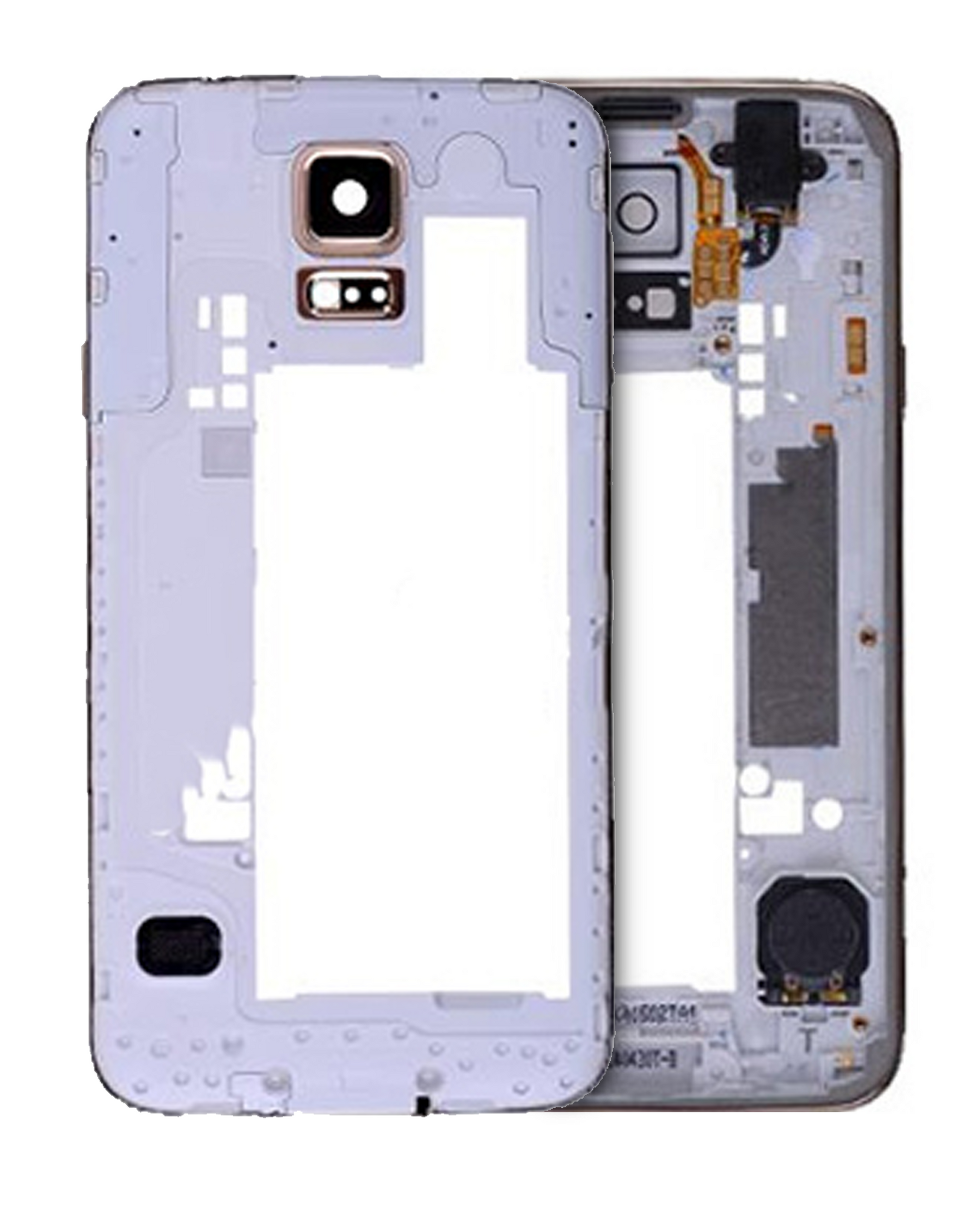 Replacement Mid-Frame Housing Compatible For Samsung Galaxy S5 (With Middle Plate And Small Parts) (Gold)