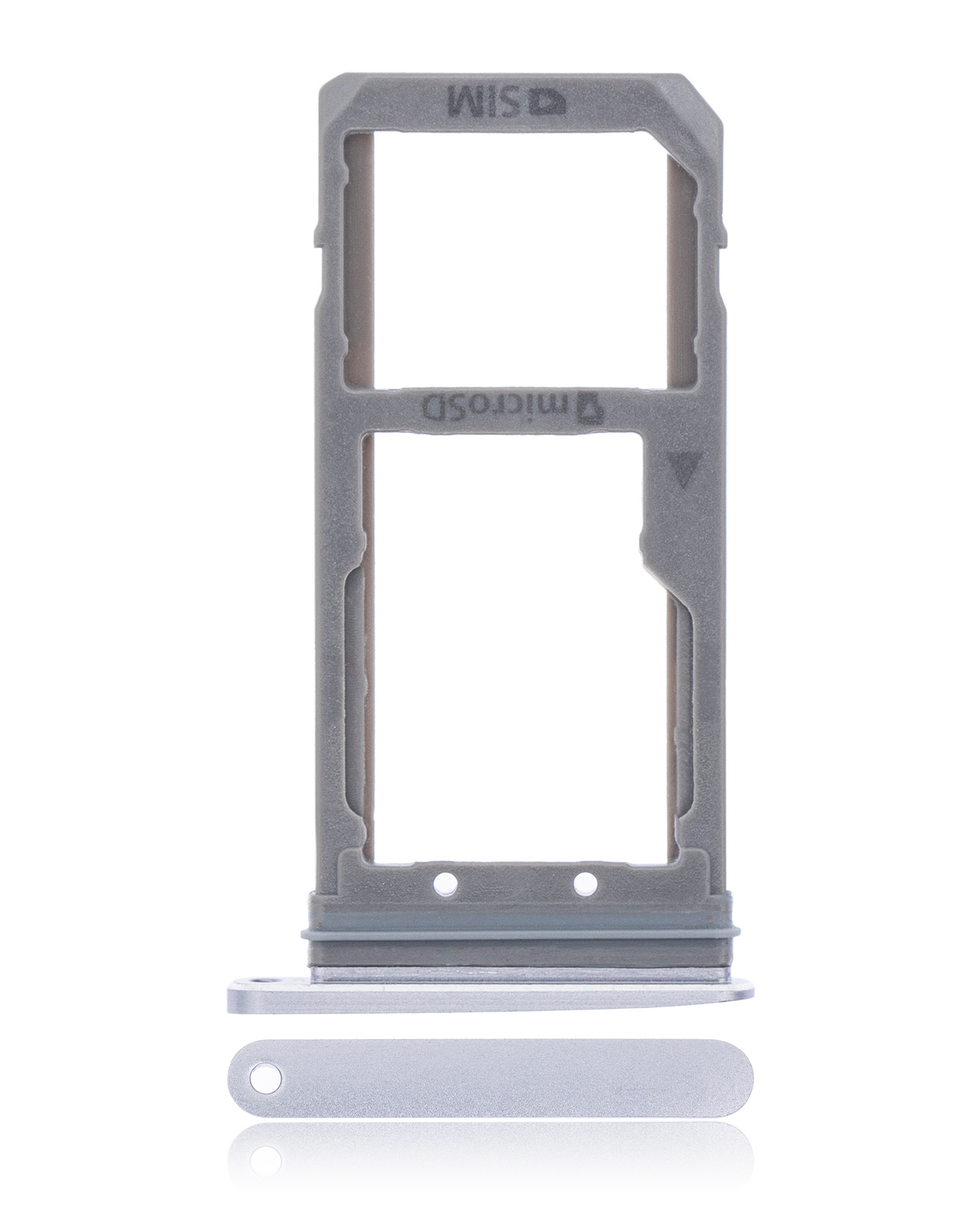 Dual Sim Card Tray Replacement Compatible For Samsung Galaxy S7 (Black Onyx)