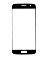 Front Glass Only Compatible For Samsung Galaxy S7 Replacement (Black Onyx)