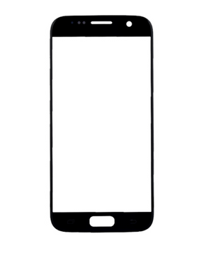 Front Glass Only Compatible For Samsung Galaxy S7 Replacement (Black Onyx)