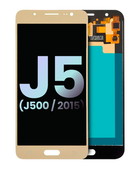 LCD Assembly Without Frame Compatible For Samsung Galaxy J5 (J500 / 2015) (Gold) (Service Pack)