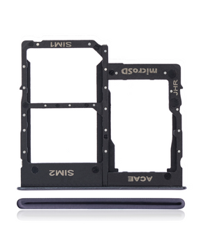 Dual Sim Card Tray Compatible For Samsung Galaxy A31 (A315 / 2020) (Prism Crush Black)