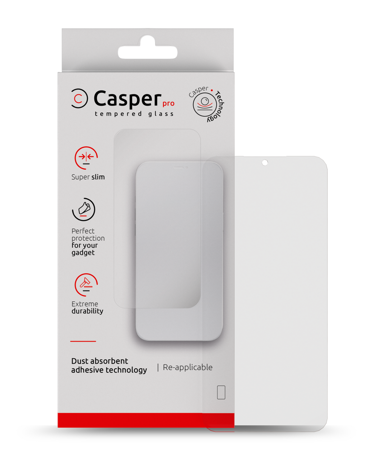 Casper Pro Tempered Glass Compatible For Samsung Galaxy A05S (A057 / 2023) (Case Friendly) (Retail Pack)