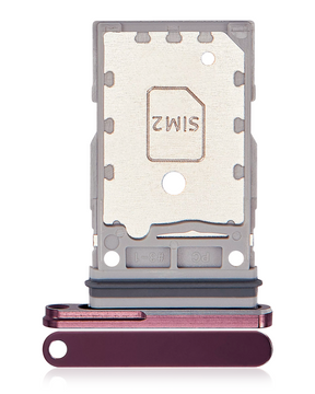 Dual Sim Card Tray Replacement Compatible For Samsung Galaxy Z Fold 4 (F936) (Burgundy)