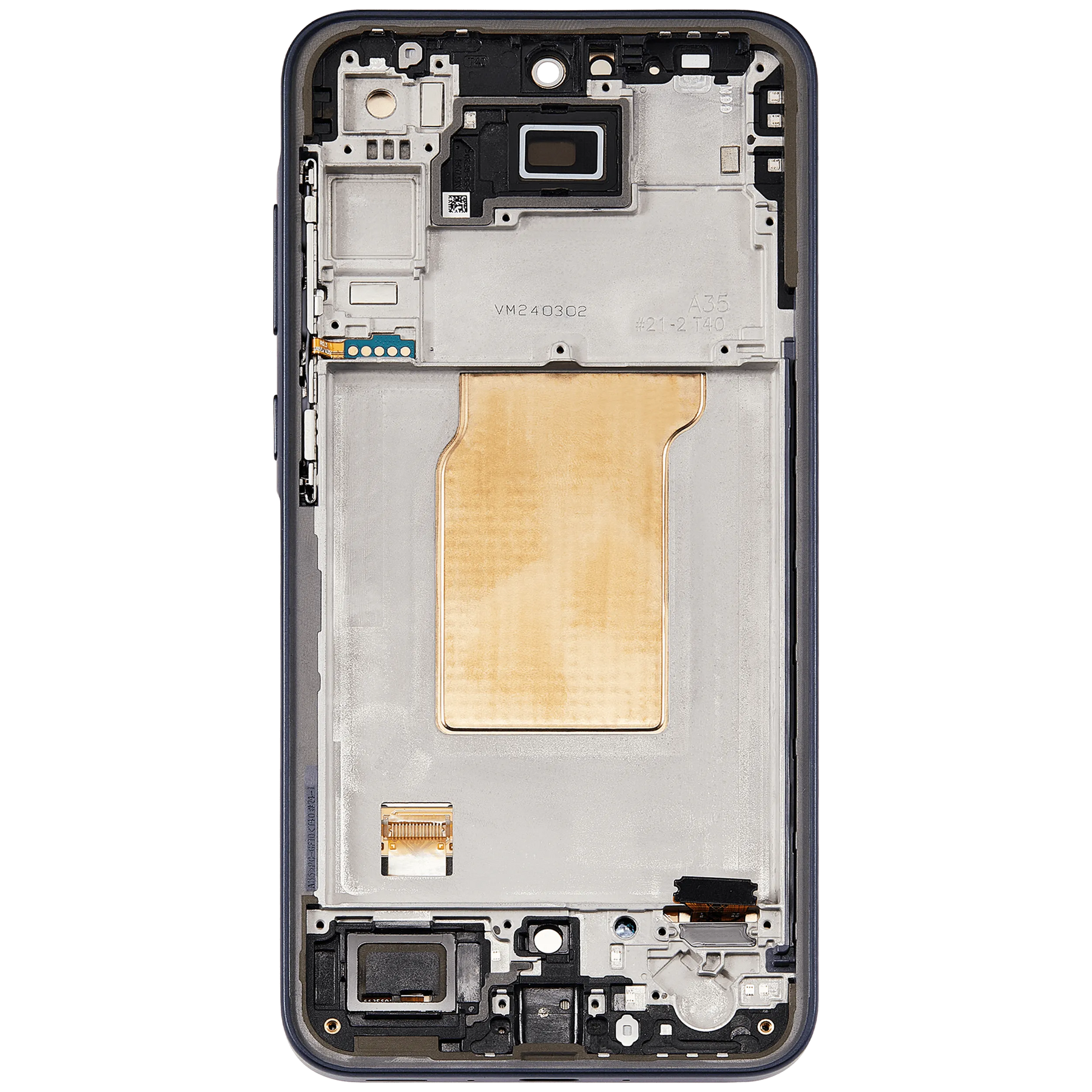 OLED Assembly With Frame Compatible For Samsung Galaxy A35 5G (A356 / 2024) (Refurbished) (Navy)