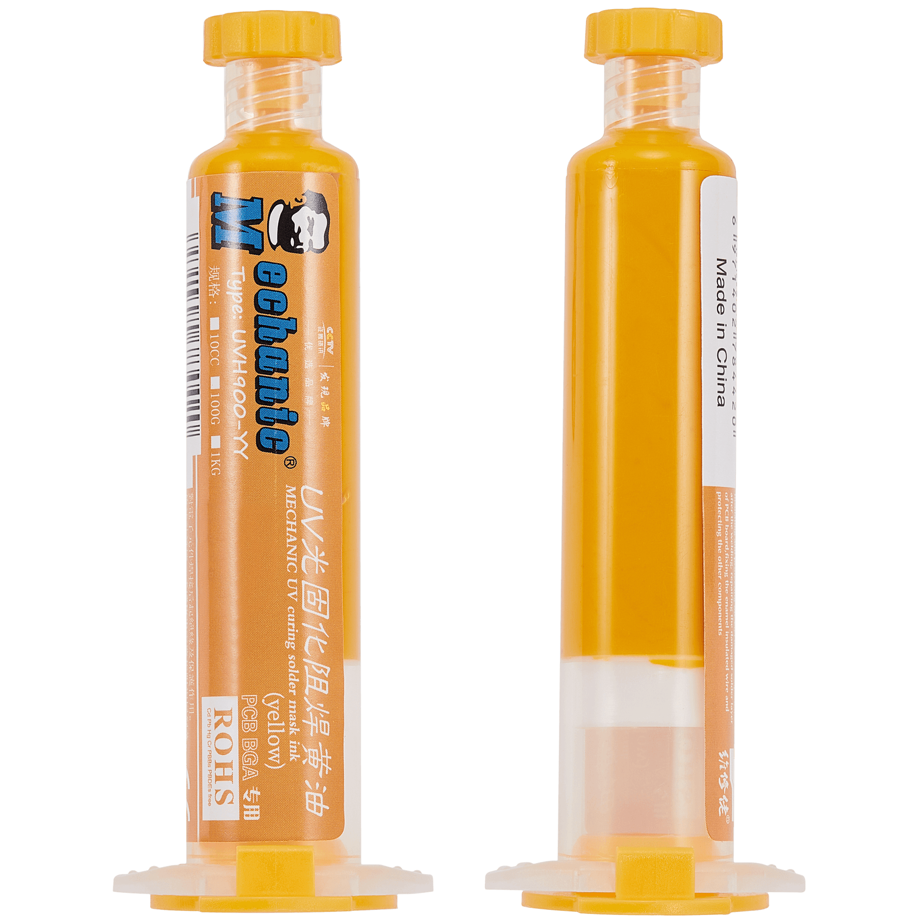 UV Solder Mask Yellow 10mL (Mechanic)