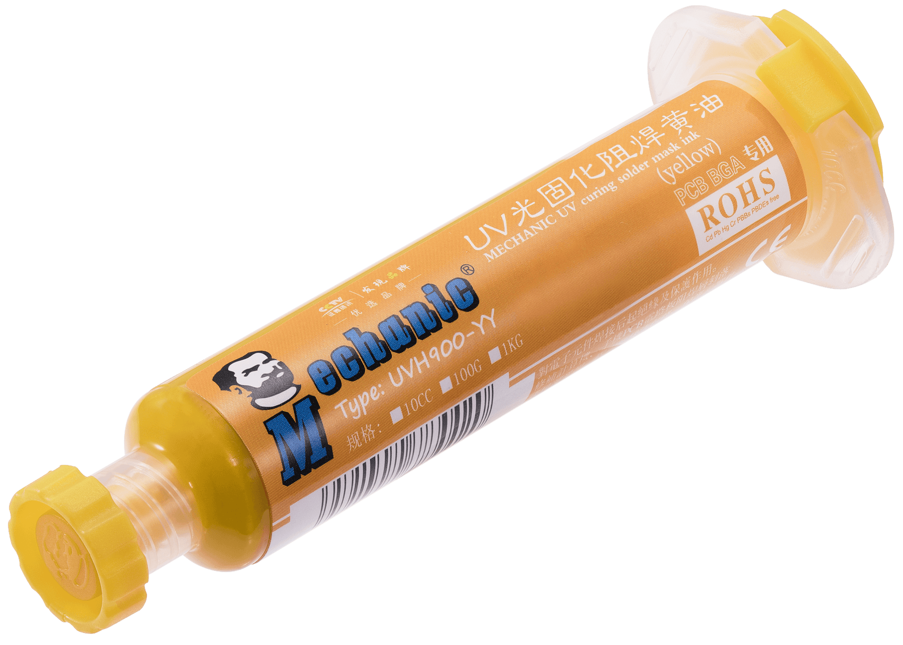 UV Solder Mask Yellow 10mL (Mechanic)