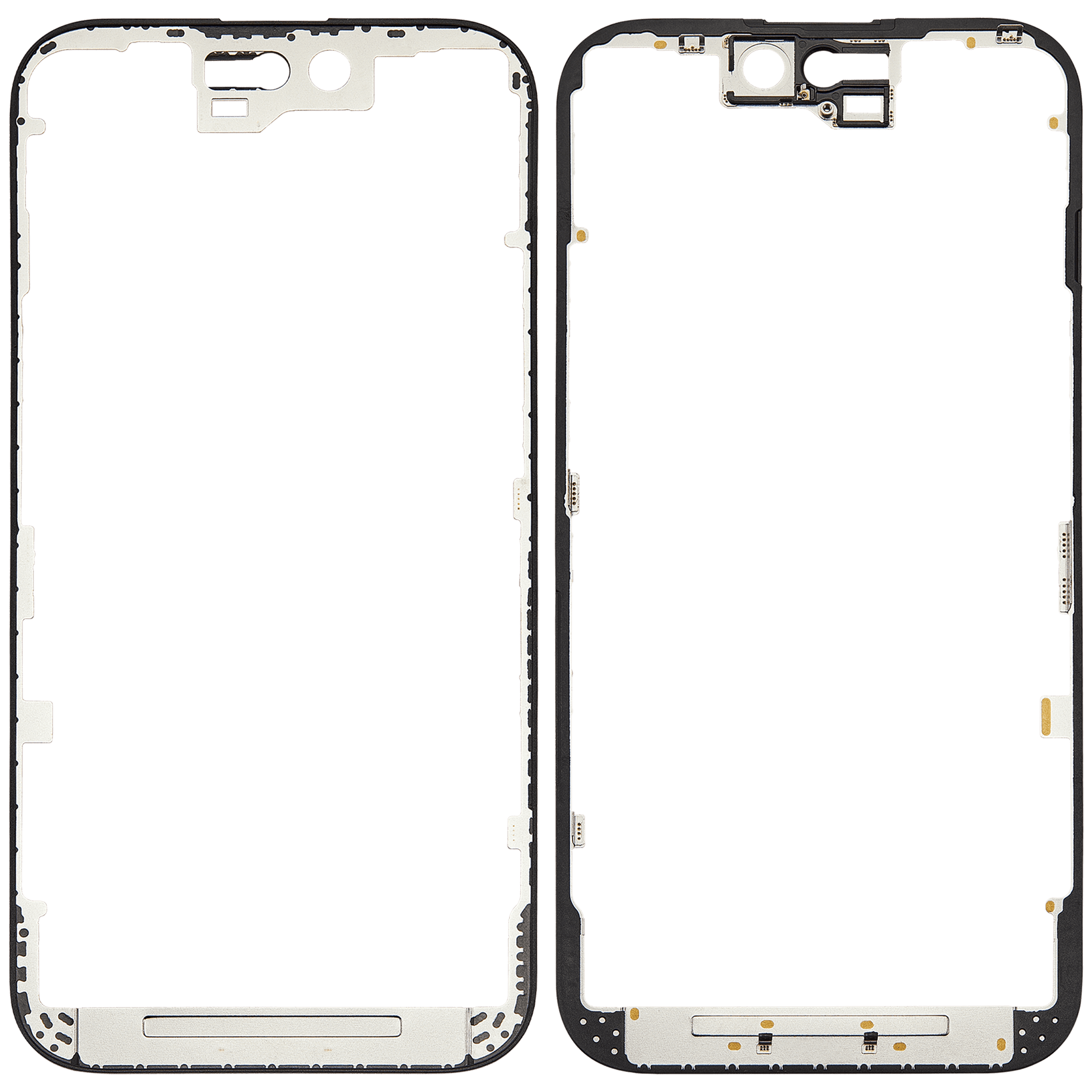 LCD Frame Without Glue Compatible For iPhone 15