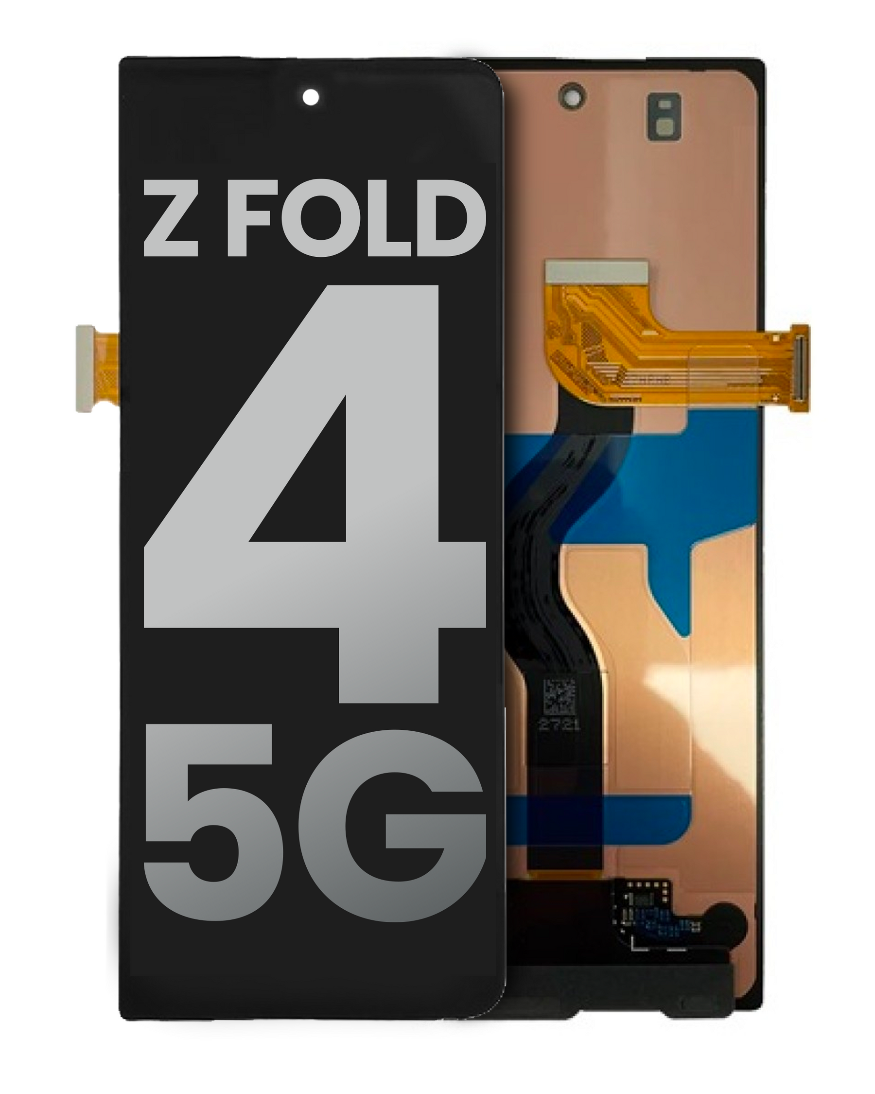 Replacement Outer OLED Assembly Without Frame Compatible For Samsung Galaxy Z Fold 4 5G (Used OEM Pull: Grade B/C) (All Colors)