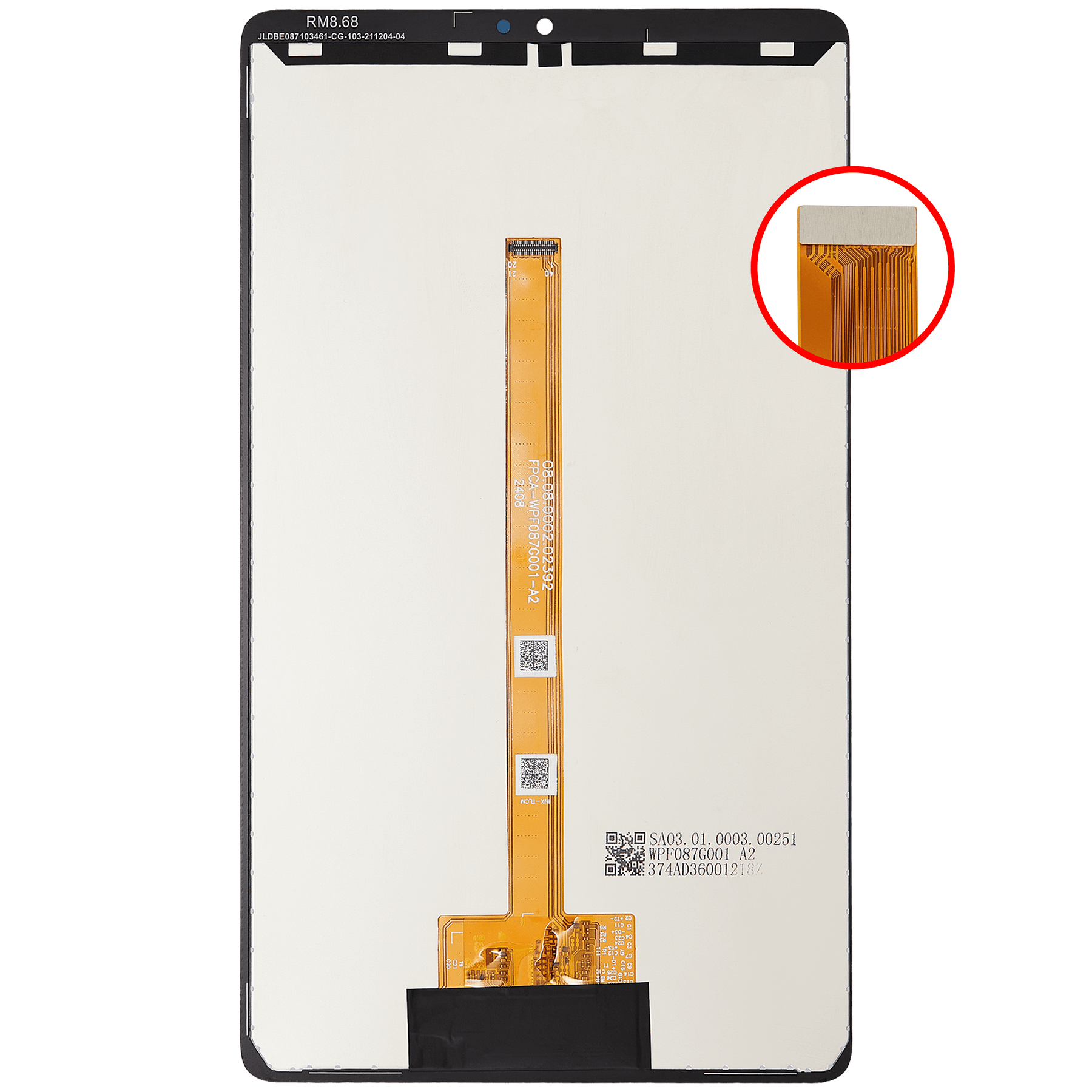 Replacement LCD Assembly Without Frame Compatible For Samsung Galaxy Tab A9 (X110) (2023) (Refurbished) (Black)