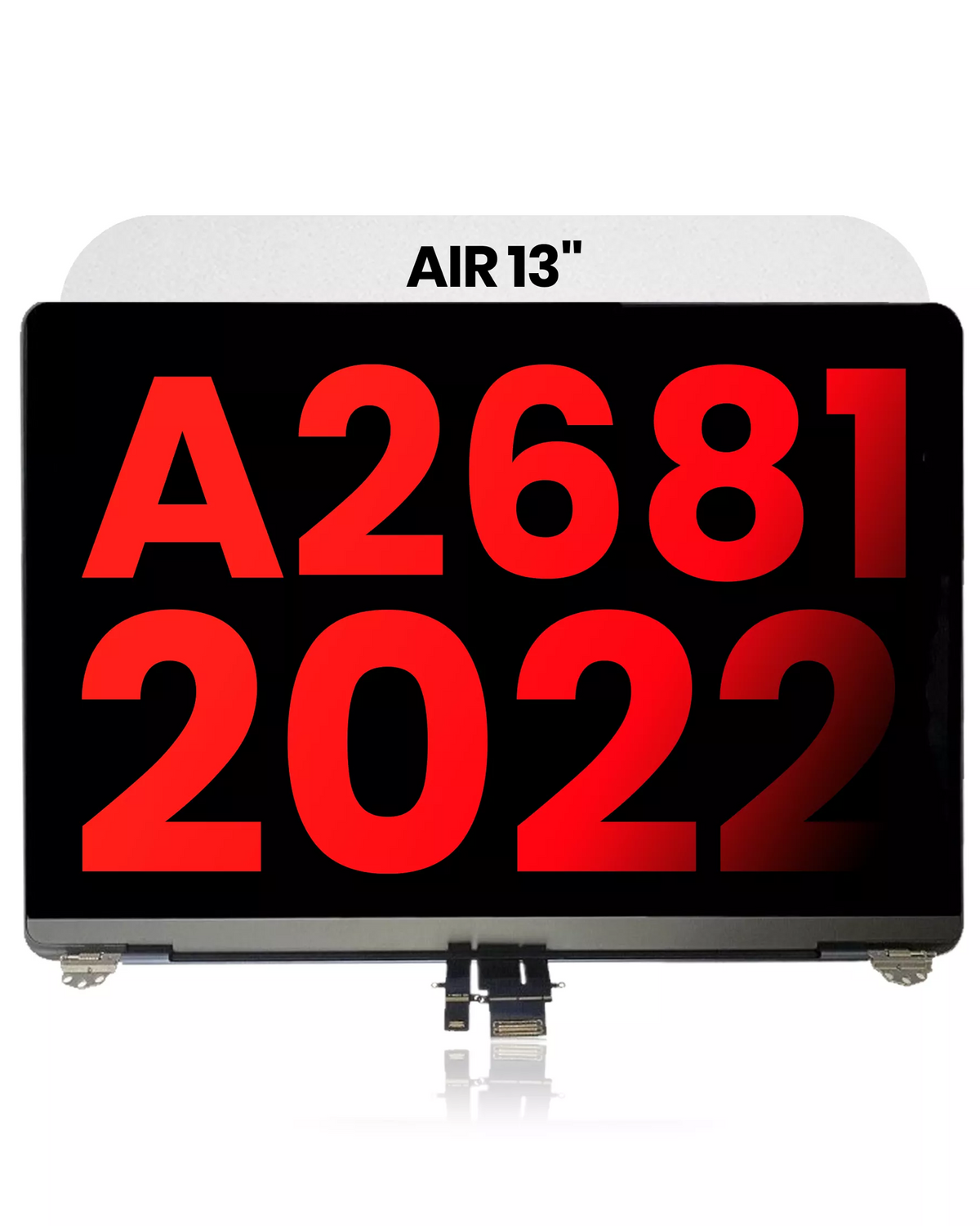 Complete LCD Display Assembly Compatible For MacBook Air 13" (A2681 / Mid 2022) (Aftermarket - Regate) (Silver)