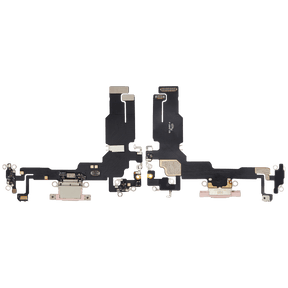 Charging Port Flex Cable Compatible For iPhone 15 (Aftermarket Plus) (Pink)