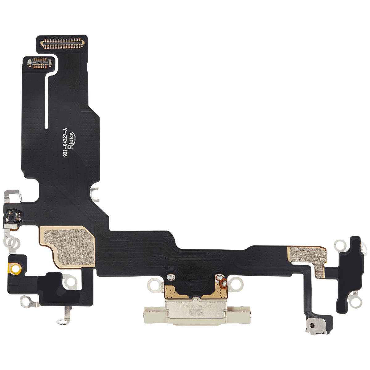 Charging Port Flex Cable Compatible For iPhone 15 (Aftermarket Plus) (Yellow)