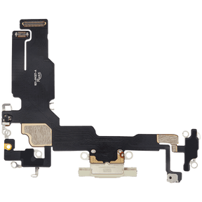 Charging Port Flex Cable Compatible For iPhone 15 (Aftermarket Plus) (Yellow)